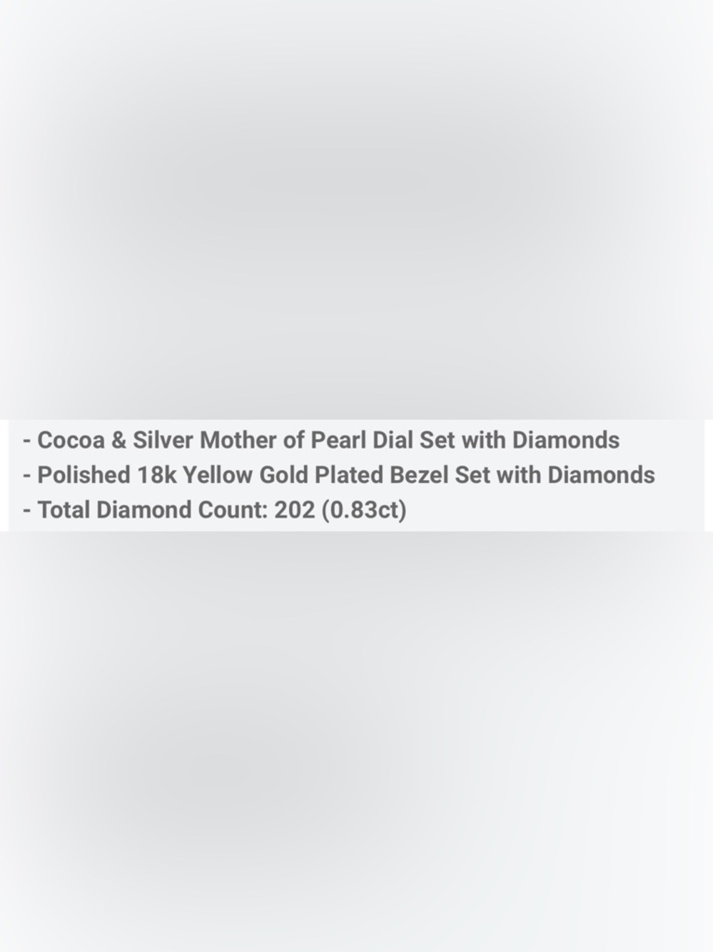 MICHELE Diamond & Gold “Cocoa” Watch - Picture 6 of 6